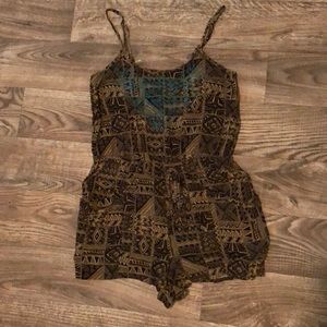 Tribal Print Romper